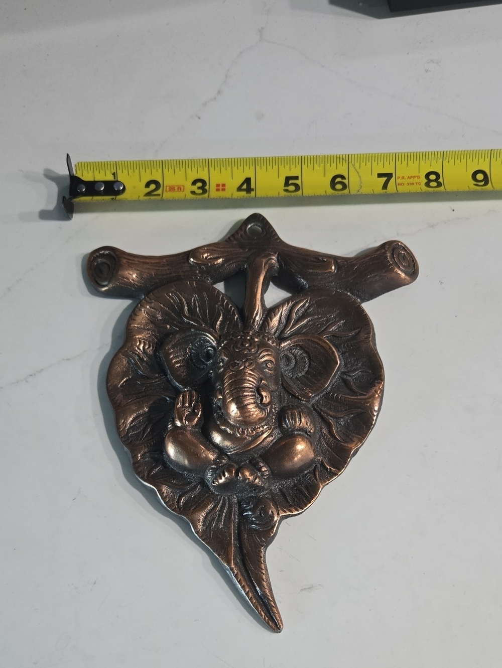Source Unknown Copper-Tone Elephant Ganesha Wall Hook